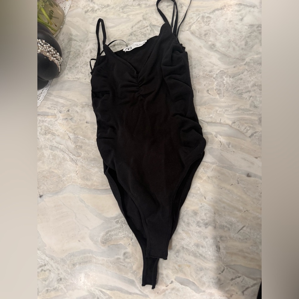 ZARA Black bodysuit size small